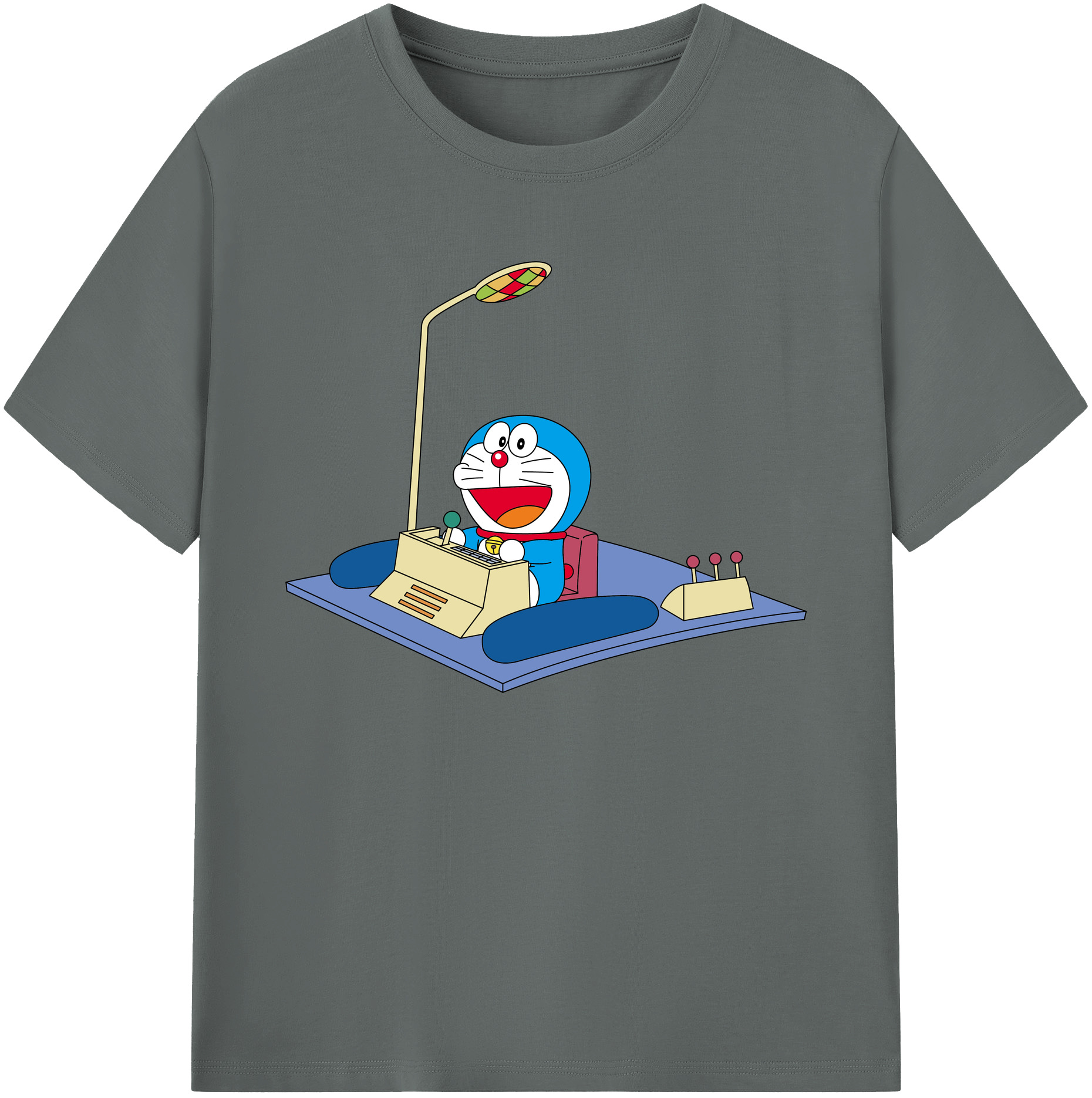 （画像用） ドラえもん Doraemon 綿100％ メンズ半袖Tシャツ｜肌触りやわらか＆通気性